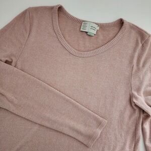Saturday Sunday Pink Cozy Asymmetrical Ruffle Long Sleeve Top‎ Women's Size S